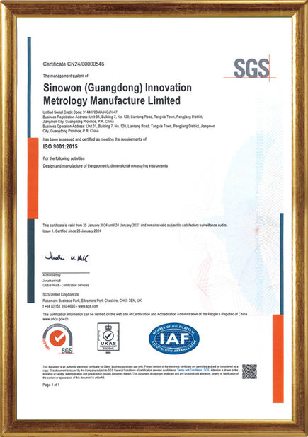 China Hoyamo and Sinowon Inc certification